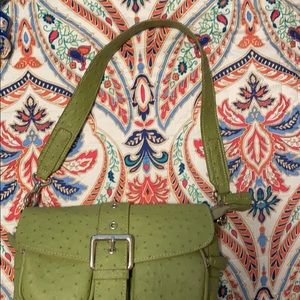 Butterfly Olive Green Purse with Detachable Strap